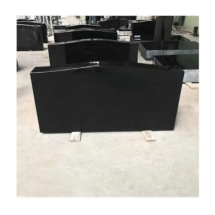 Customized Traditional Black Granite Headstone Marble Tombstone Monument for Memorial American Style for Cemetery Garden Use