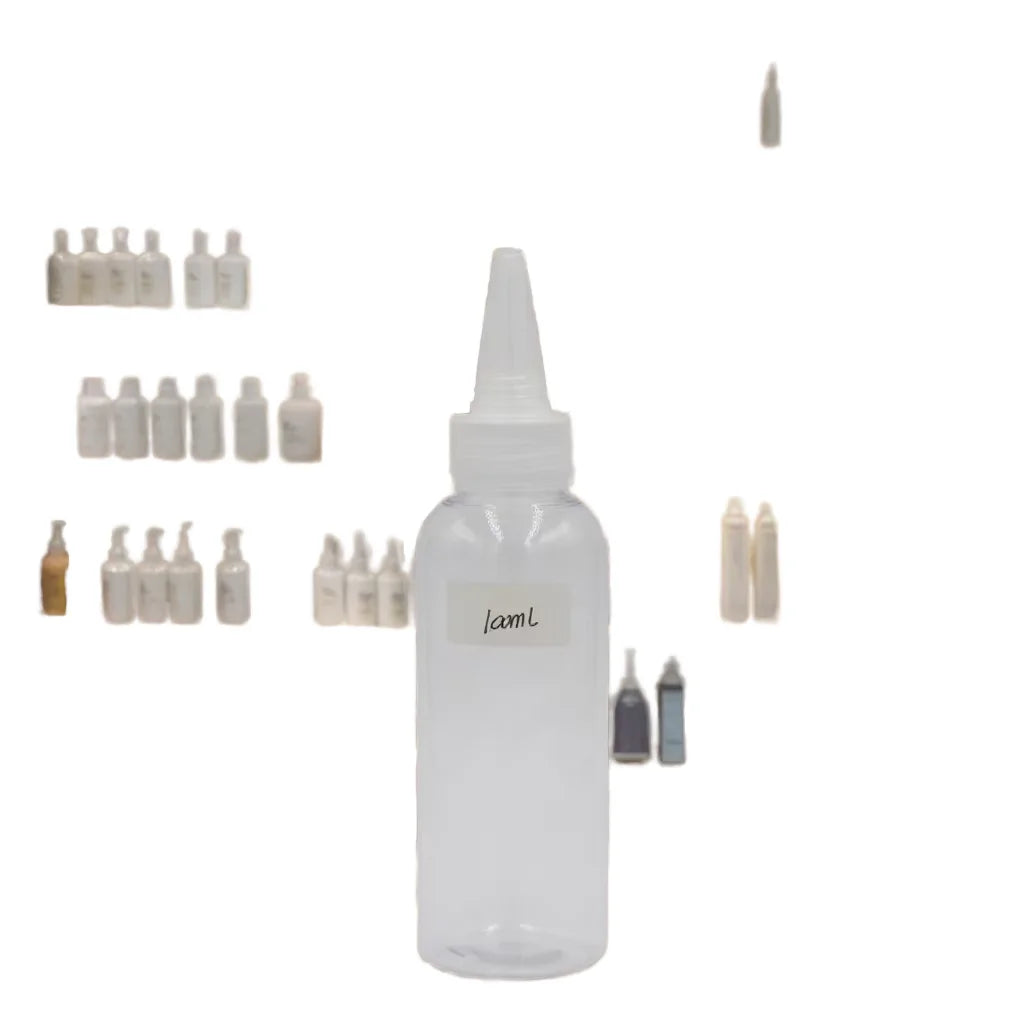 Transparent PET Plastic Squeeze Bottle 5ml 10ml 15ml Capacities with Pump Sprayer for Skin Care Cosmetic Packaging