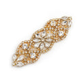 Wholesale Handmade Crystal Rhinestone Appliques for Bridal Belt Decoration Hot Glued Iron Patches Flat Backing DIY Wedding Craft