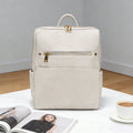 Lady Backpack Factory Directly Supply Vegan Leather Baby Bags Smell-Proof Diaper Changing Bags for Mom College Style with Solar
