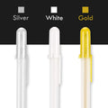 Premium 3 Colors Gel Pen- White Gold and Silver Gel Ink Pens for Black Paper Drawing Archival Ink Fine Tip Sketching Pens