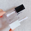 LZ Pack Stock Newest 8ml Square White Black Lip Oil Containers Luxury Custom Logo Big Bip Gloss Tubes With Big Wand