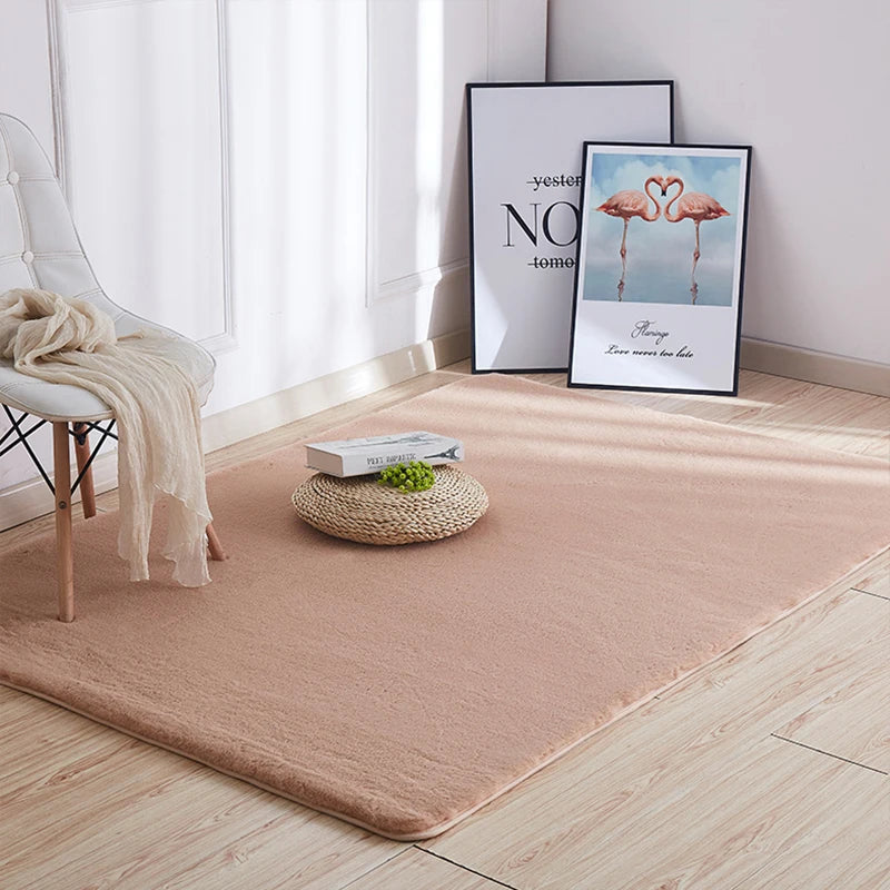 2026 New Design Plush Long Pile Sheepskin Fluffy Fur Carpet Rug Colorful Furry Fur Carpet Faux Fur Alfombras