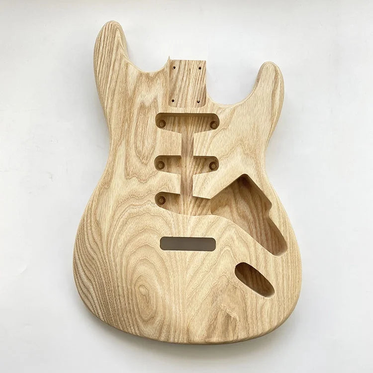 Wholesale Electric Guitar Body Replacement Barrel Unfinished 2 Piece Ash SSS ST Ash Guitar Body for Sale MegaBDM