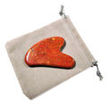 Huiying In stock! factory natural jade stone heart shape mookaite jasper gua sha stones massage tool