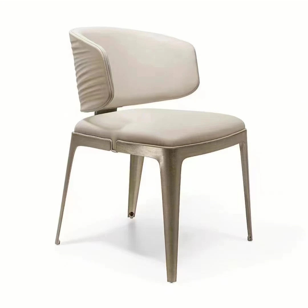 New Design Hotel Stainless Steel Legs Dining Chair Foshan Furniture Factory Produces Wholesale Luxury Chair
