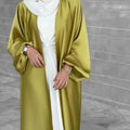 Loriya High Quality Luxury Plain Abaya Muslim Clothing Stain Front Open Abaya Islamic Clothing Women