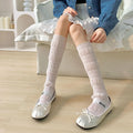Wholesale Summer Thin Bubble Socks Ladies Fashion Slouch Stacked Knee High Crew Socks for Women