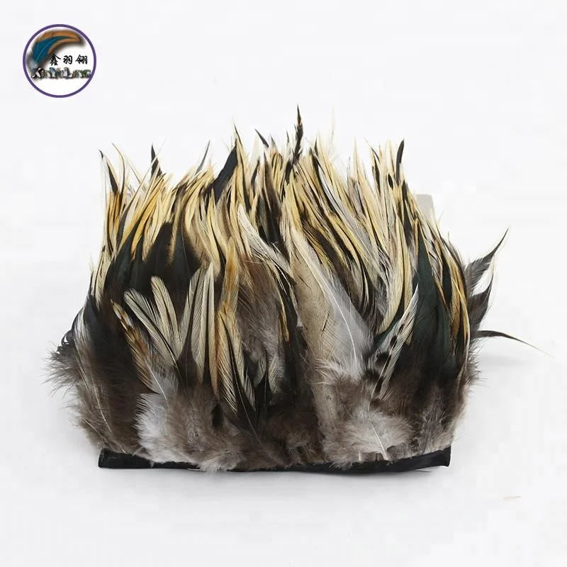 Bulk Sale of Natural DIY Chicken Rooster Saddle Feathers 10-15cm Trims and Fringes for Crafts Sewing & Decorations