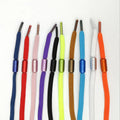Lazy Non-Tying Flat Shoelaces with Color Metal Capsule Buckle Enhancing Comfort and Style
