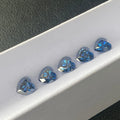 Moissanite Wholesale Moissanite Blue Heart-shaped Cutting 2-8mm 0.05-2ct Moissanite Price Per Carat