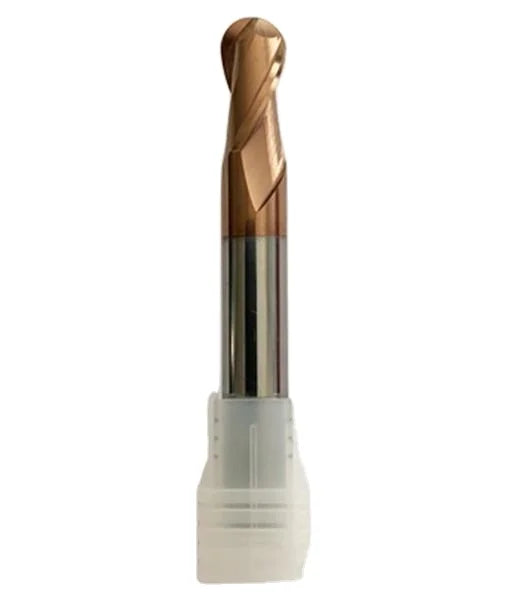 2-groove Ball Milling Cutter Tin Plated Altin Coating Customizable ODM and OEM Support
