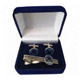 Cufflinks Tie Clip Boxes Blue Green Red Purple Velvet Coin Box Medal Badge Emblem Gift Box Lapel Pin Package