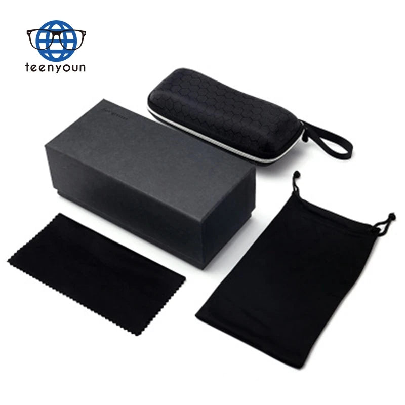 Teenyoun Sunglasses Packaging Folding Paper Box Glasses Case Mirror Cloth a Variety of Suit Options Pouch Eyewear