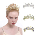 Miallo Elegant butterfly Rhinestone Crystal Headpiece Handmade Bridal Alloy Crown Tiara Wedding Hair Accessories