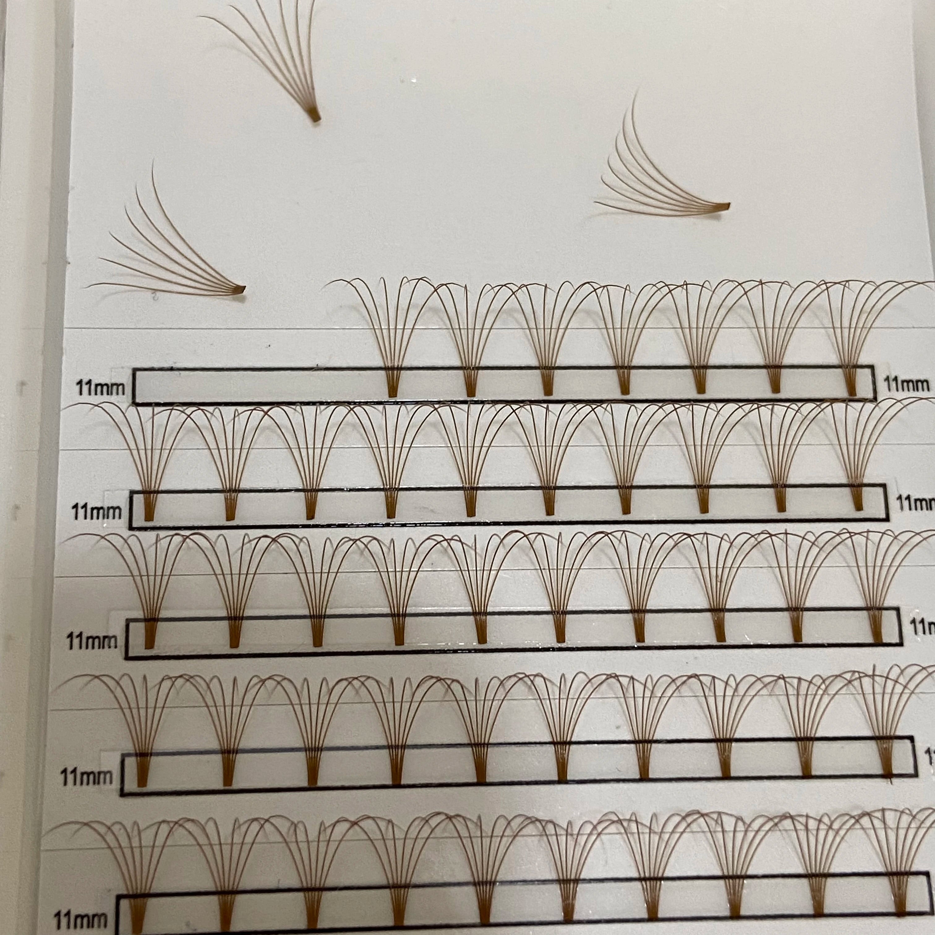 Private Label Premade Volume Fans .07 Dark Black 6D Pre Made Fans Lash Mega Eyelash Extensions Promade Fans