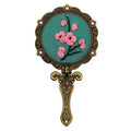DIY Mirror Embroidery Kit Flower Makeup Handwork Needlework Cross Stitch Sewing Handmade Unfinished Embroidery Mirror