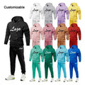 Men Hoody Sweat Suits Wholesale Blank Jogging Suits Sport Track Suit Customized logo Moq 50sets