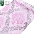 Free Samples Promotional New 3D Wallpaper Self-adhesive Damask Pink Design Roll