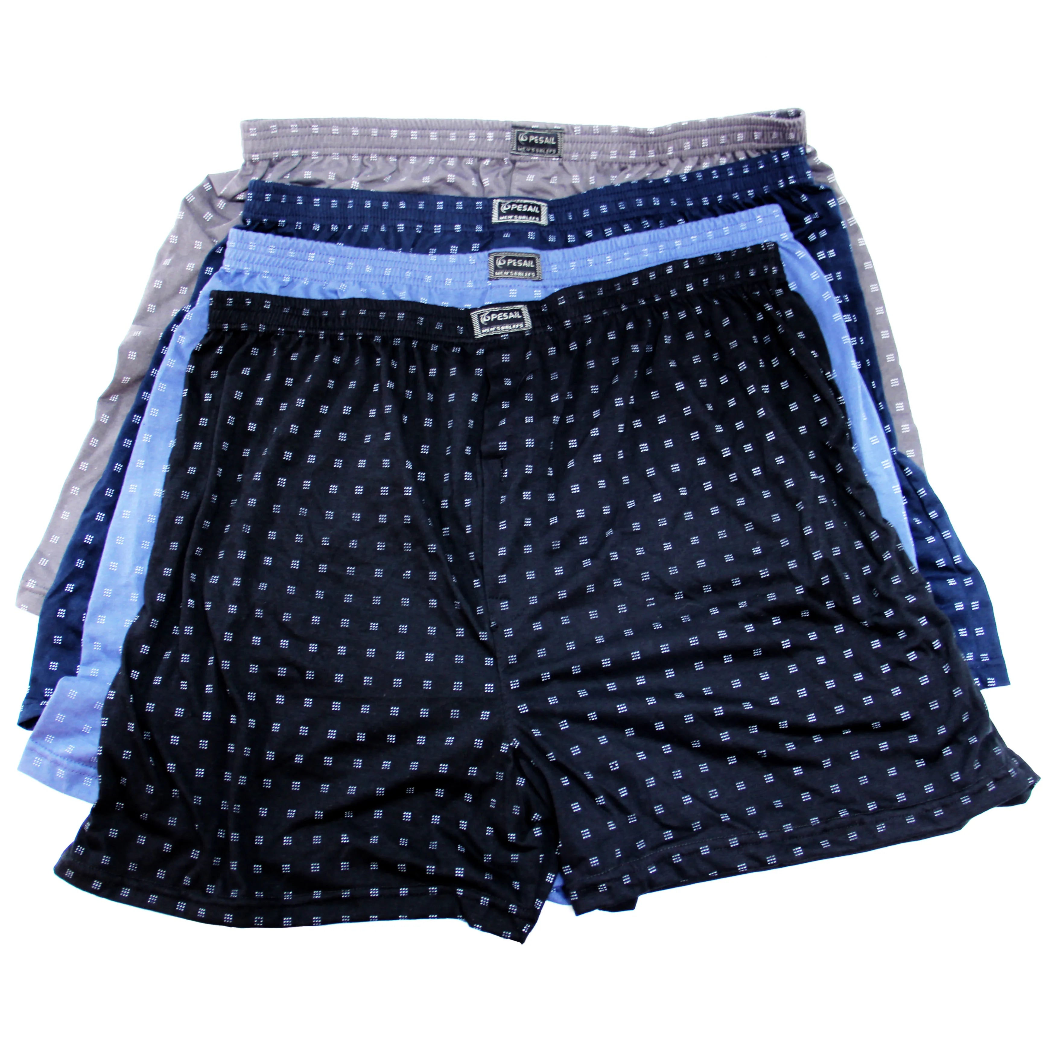 Large Size Cotton Men's Underwear With Elastic Waistband Shorts