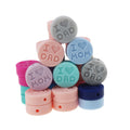 New Silicone Heart Beads I Love Mom Dad Baby Pacifier Teething Chew Round Silicone Beads