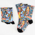 Men Calcetines Sublimation Funny Polyester Cotton 3d Print on Socks Custom 360 Degree Digital Print Socks