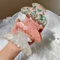 Sweet Style 10.5 cm Acetate Hair Claw Big Marble Resin Material Chic Hair Clip