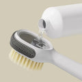 Multifunctional Laundry Brush Soft Bristle Shoes Cleaning Scrubber Shoe Scrub Brush with Soap Dispenser Suede Shoe Brush