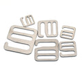 Metal Ladder Lock Slider Stainless Steel Webbing Buckles G-Hook for Backpack Straps 1" Adjustable Metal g Hook Buckle