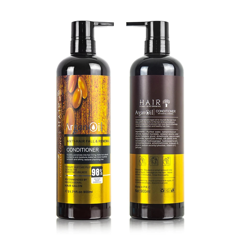 Factory Price Retail Salon Professional Shampoo and Conditioner Hair Care Set Champoo Natural Argan Oil Conditioner