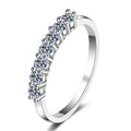 Luxury Mossanite Jewelry Ring Shining Gemstone 925 Sterling Silver Ring Moissanite  Statement Rings
