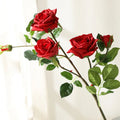 T046 Real Touch Moisturizing Rose 5 Flowers Bulk Wedding Home Decoration Floral Simple Photography Artificial Flower Props