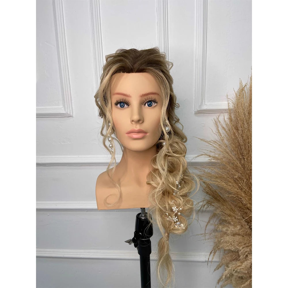 Wholesale Price Europe Face Shoulder Human Hair Mannequin for Hairdresser
