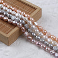 Zhuji Wholesale 10-11mm Baroque Freshwater Pearls White Pink Purple Gray Colors Natural Loose Pearls Strand