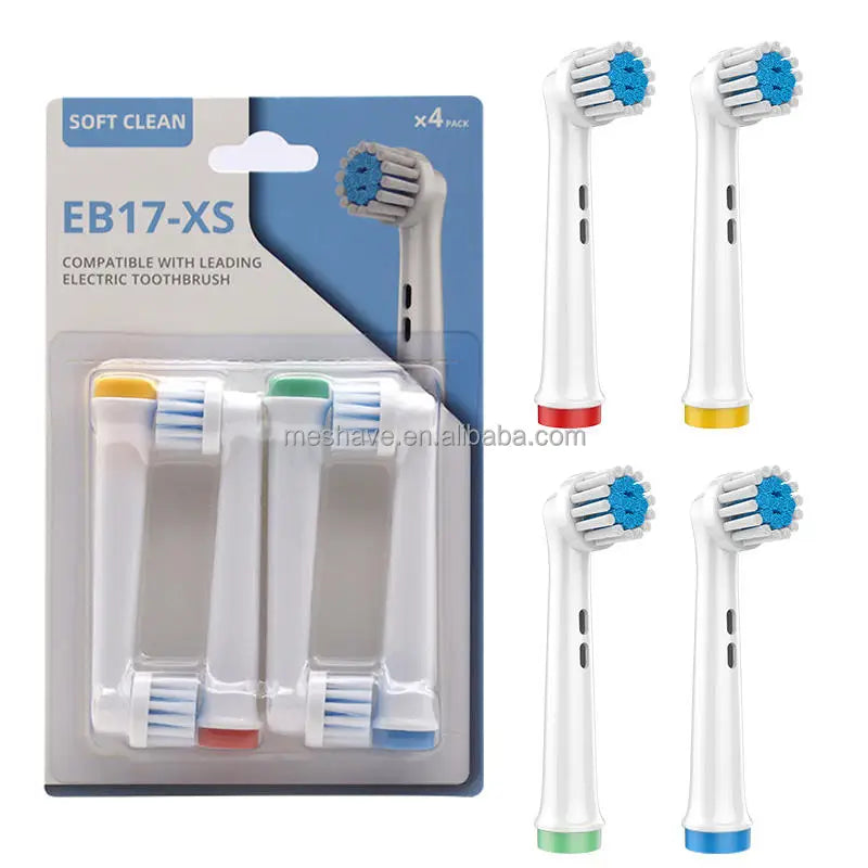 High Quality Dupont Nylon Replacement Toothbrush Heads Soft Battery Powered Foldable Adults Home Use EB17-XS Mishave