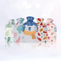 Soft Fleece Custom Pattern Rubber Hot Water Bottle Hot Water Bottle 2000ml with Cover