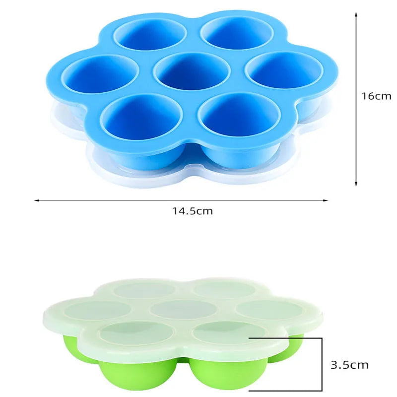 Top Selling LFGB Standard Round Shape Silicone Ice Cream Puck Mold with Plastic Cover for Hockey Fans