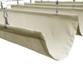 Waterproof Wave Shade Canopy Garden Terrace Telescopic Shading Sail Outdoor Pergola Retractable Shade Cover Car Shed Sun Shelter