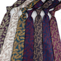 Burgundy Men's Tie Retro Groom's Wedding Tie Yarn-dyed Polyester Silk Business Tie
