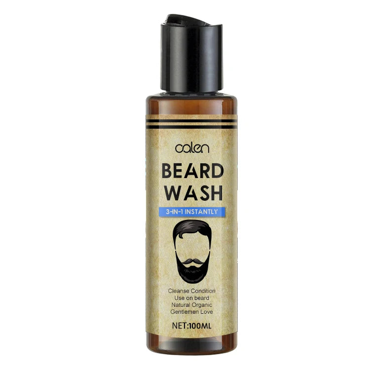 100% Organic Private Label 3-IN-1 Beard Wash Shampoo 100ml