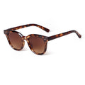 ADE WU STY22786 Simple Literary Round Sunglasses Women Vintage Rivets Colorful Lens Shades Eyewear Men Casual Travel Sun Glasses