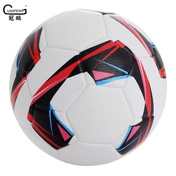 China Factory Produce High Quality PVC Machine Stitched Official Size 5 Soccer Ball with Custom LOGO Printing Football Ball