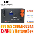 PL Stock EEL V5 48V 280Ah 16S DIY Stackable Box with EN/SEP 200A BMS+250A Hydraulic-Magnetic Breaker&Fuse Dual Safety EVE LF334