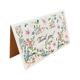Recycle Gold Stamping Thank You Birthday Paper Card Custom Logo Printing Gift Cards