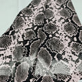 New Design Snake Pattern for Jacket 2 Way Stretch Pu Leather Fabric Faux Leather Roll Packing
