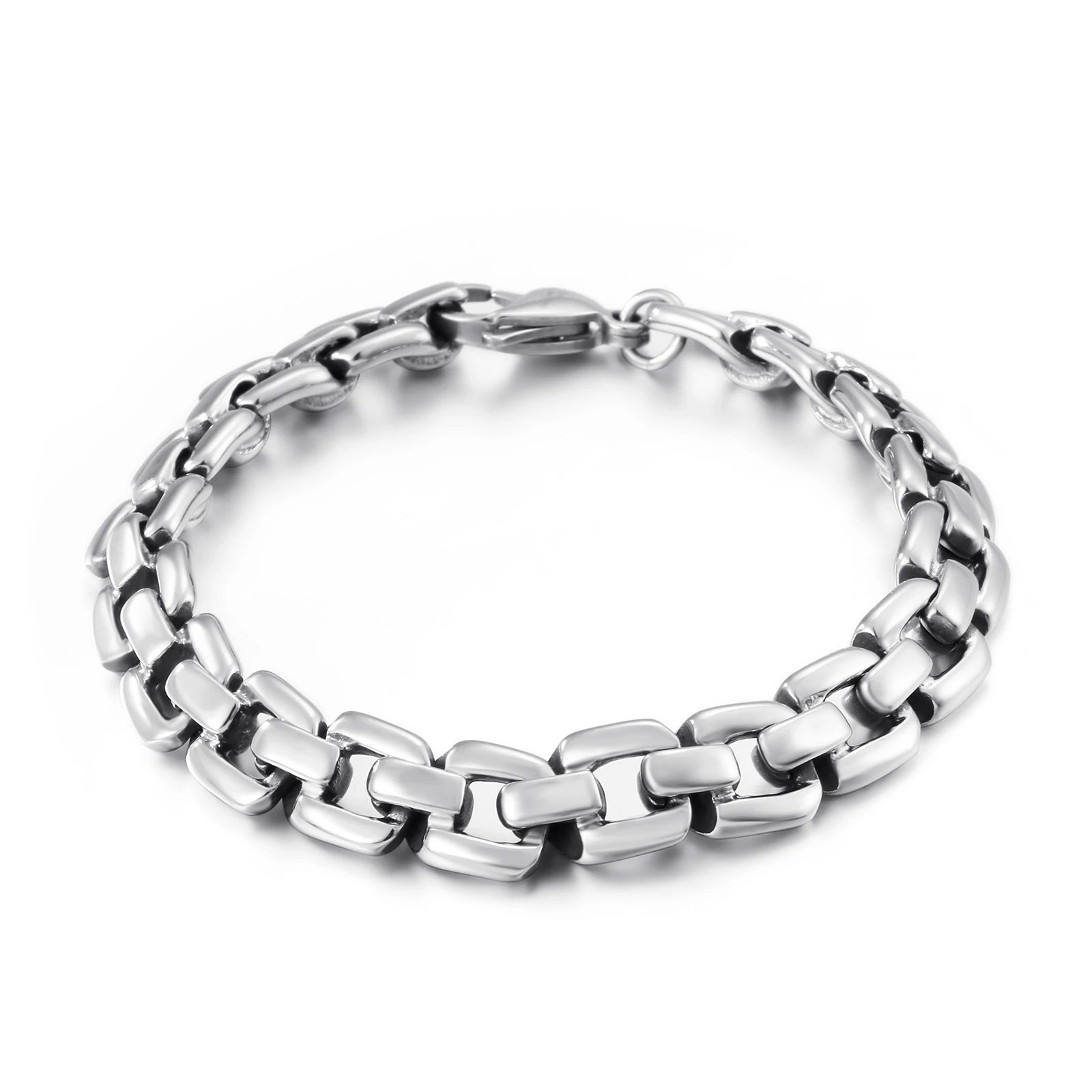 KALEN Personality Stainless Steel square Buckle Bracelet Men