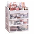 Cheap Price Plastic Desktop Transparent Makeup Display Box Drawer Organizer Cosmetic Storage Box