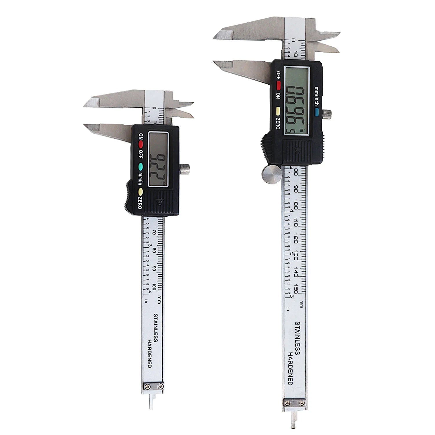 Boasta Hardened Stainless Digital Caliper mm Inch LCD Vernier Measuring Tool 0-150mm With Depth Gauge for Precision Measurement