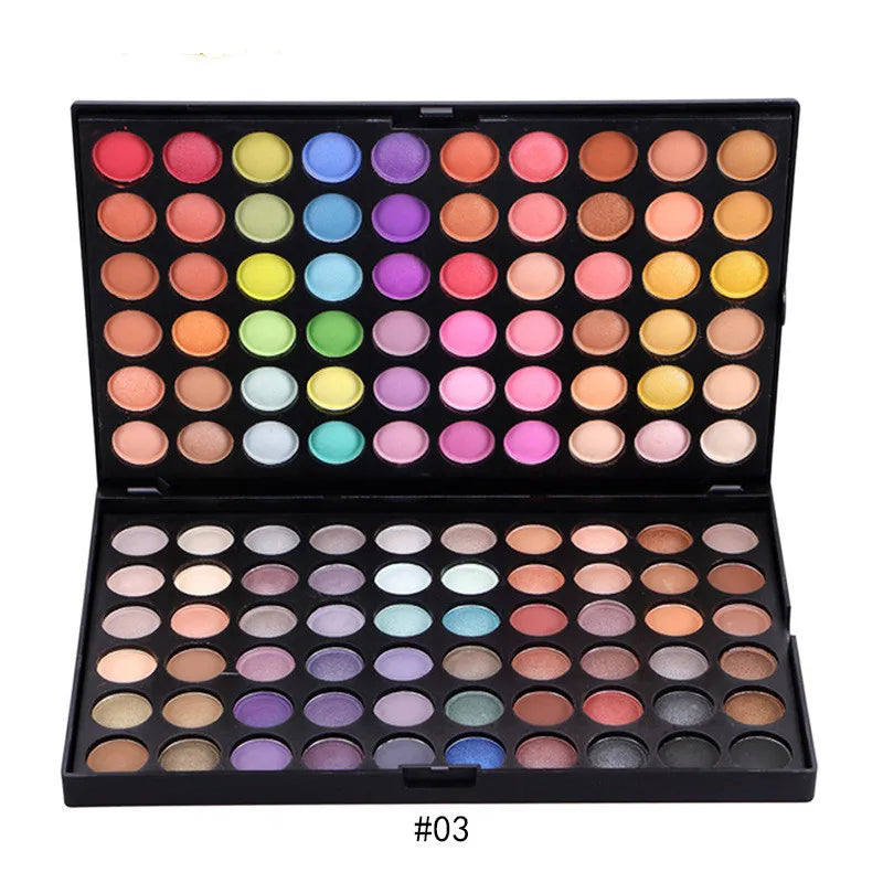 40 Colors 28 Color Lasting-Effect Shimmer Eye Shadow Palette Silky Powder Smoky-Warm Makeup Matte Eye Shadow Beauty Cosmetic Set