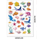 Children's Cartoon Cute Ocean Suitcase Parent Child Interactive Puzzle DIY PVC Waterproof Holiday Decoration Stickers
